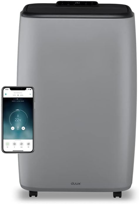 Duux DXMA22UK North Smart 9K Air Conditioner Heater Dehumidifier Grey (image for) Duux DXMA22UK North Smart 9K Air Conditioner Heater Dehumidifier Grey