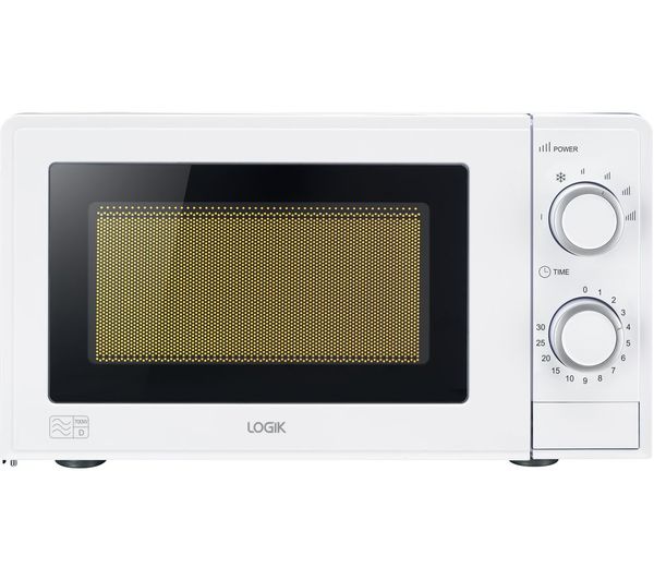Logik LMW24 Compact Solo Microwave White Timer Function 700W (image for) Logik LMW24 Compact Solo Microwave White Timer Function 700W