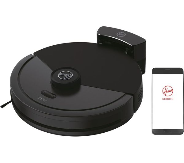 Hoover HG410D Dry Robot Vacuum Cleaner Grey Black WiFi (image for) Hoover HG410D Dry Robot Vacuum Cleaner Grey Black WiFi