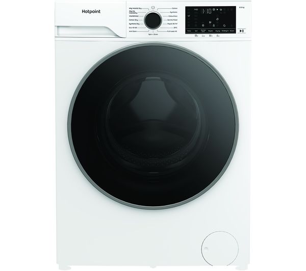 Hotpoint HBD8680ANTISTAINUK 8kg Washer Dryer White Condenser (image for) Hotpoint HBD8680ANTISTAINUK 8kg Washer Dryer White Condenser
